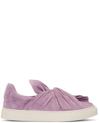 Ports 1961 Purple Suede Bow Slip On Sneakers