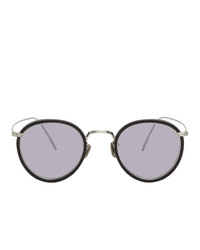 Eyevan 7285 Black And Silver 717e 2 Sunglasses
