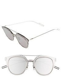 Christian Dior Dior Homme Composit 10s 62mm Metal Shield Sunglasses