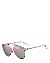 Christian Dior Dior Reflected Prism Aviator Sunglasses Pink