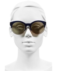Christian Dior Dior Siderall 1 53mm Round Sunglasses Black Ruthenium Havana