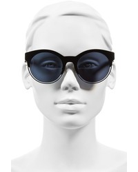 Christian Dior Dior Siderall 1 53mm Round Sunglasses Black Ruthenium Havana
