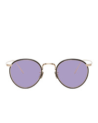 Eyevan 7285 Gold And Purple 717w Sunglasses