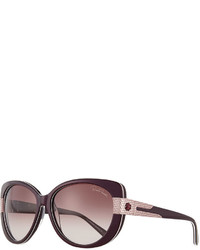 Roberto Cavalli Plastic Round Sunglasses Violet