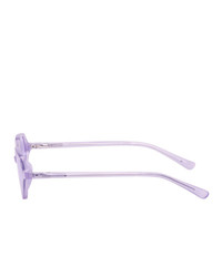 Dries Van Noten Purple Linda Farrow Edition 178 C8 Sunglasses