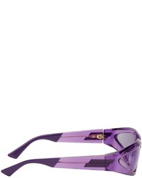 Bottega Veneta Purple Modified Cat Eye Sunglasses