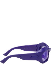 Bottega Veneta Purple Oval Sunglasses