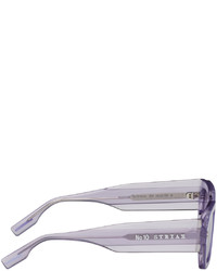 McQ Purple Rectangular Sunglasses