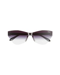 Quay Australia X Saweetie Catwalk 64mm Oversize Gradient Cat Eye Sunglasses