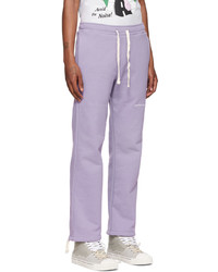 Saintwoods Purple Embroidered Lounge Pants