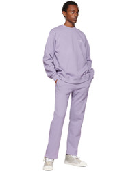 Saintwoods Purple Embroidered Lounge Pants