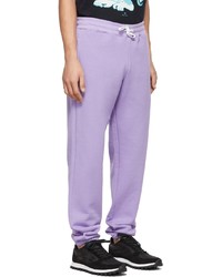 Ps By Paul Smith Purple Flocked Happy Lounge Pants
