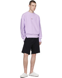 MSGM Purple Cotton Sweatshirt