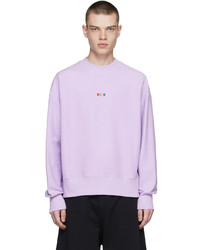 MSGM Purple Cotton Sweatshirt