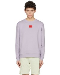 Hugo Purple Cotton Sweatshirt