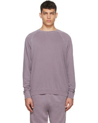 Les Tien Purple Cotton Sweatshirt