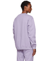 Saintwoods Purple Embroidered Sweatshirt