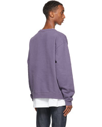 Acne Studios Purple Fleece Logo Sweatshirt