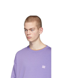 Acne Studios Purple Forba Face Sweatshirt