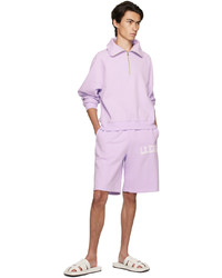 Recto Purple Half Zip Sweatshirt