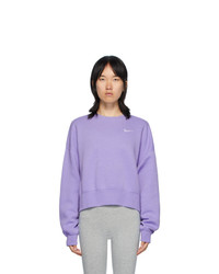 Nike Purple Sportswear Essentials Sweatshirt