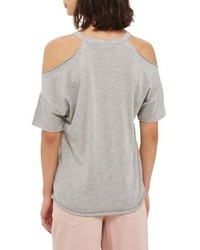 Topshop Cold Shoulder Tee