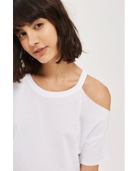 Topshop Cold Shoulder Tee