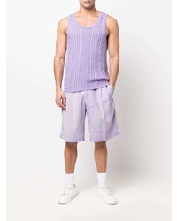 MSGM Cable Knit Sleeveless Top