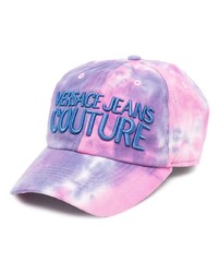 VERSACE JEANS COUTURE Tie Dye Embroidered Logo Cap