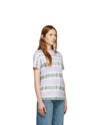 Isabel Marant Etoile Green And Purple Dena T Shirt
