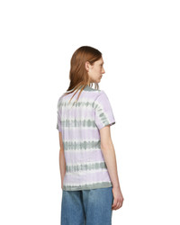 Isabel Marant Etoile Green And Purple Dena T Shirt