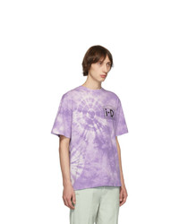 Aries Purple I D Edition Tie Dye Flower T Shirt