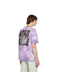 Aries Purple I D Edition Tie Dye Flower T Shirt