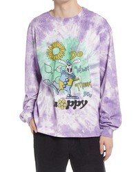 BDG Urban Outfitters Do What Makes You Happy Long Sleeve Cotton Graphic Tee