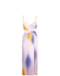Light Violet Tie-Dye Midi Dress