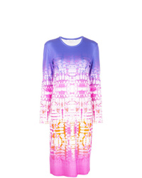 Light Violet Tie-Dye Sheath Dress
