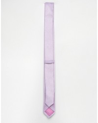 Asos Slim Tie In Textured Lilac