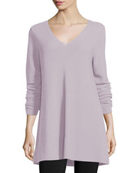 Eileen Fisher Long Sleeve V Neck Links Tunic Plus Size
