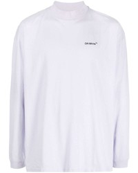 Off-White Arrows Mock Neck Cotton T Shirt