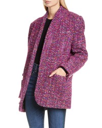 Light Violet Tweed Coat