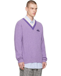 Manors Golf Purple The Open Sweater