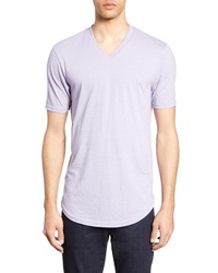 Light Violet V-neck T-shirt