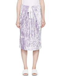 Light Violet Velvet Skirt