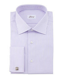 Men's Pink Blazer, Light Violet Vertical Striped Dress Shirt, Beige ...