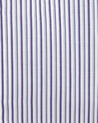 Ike Behar Gold Label Striped Cotton Dress Shirt Purplegray