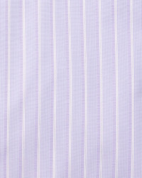 Brioni Satin Stripe French Cuff Dress Shirt Purple