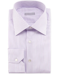 Stefano Ricci Wide Pinstripe Dress Shirt Purple