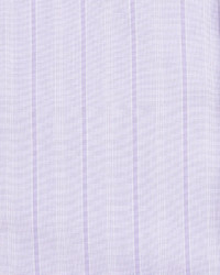 Tom Ford Wide Track Stripe Cotton Dress Shirt Lavender