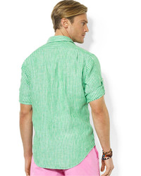 Polo Ralph Lauren Custom Fit Striped Linen Workshirt