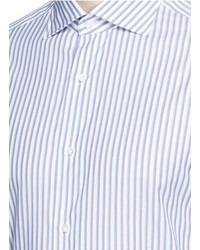 Isaia Milano Stripe Cotton Shirt